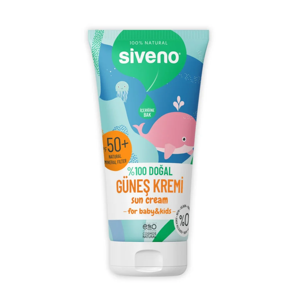 Siveno %100 Doğal Bebek Güneş Kremi SPF 50+